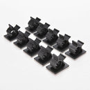 10X Adjustable Self-Adhesive Wire Cable Ties Mounts Clamp Clip Organizer Hold JR
