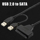 USB2.0 To SATA 22 Pin Hard Drive 2.5 Inch Notebook SATA to USB Adapter Cable_kz