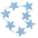 Pompoms Balls Star Garland Wall Hanging Ornament Canopy Crib Tent Decor Blue