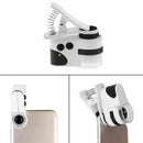 50x Zoom Microscope Clip Magnifier Camera LED Micro Lens For Phone Rechar GPQ