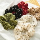 21x Fashion Womens Dot Scrunchies Stretchy Hair Rope  Hair Accessories