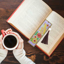 DIY Flower Special Shaped Diamond Painting Leather Tassel Bookmark Gifts