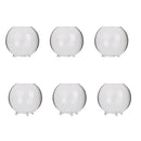 6pcs Glass Ball Shaped Flower Plant Tabletop Vases   Bowl Container Decor