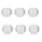 6pcs Glass Ball Shaped Flower Plant Tabletop Vases   Bowl Container Decor