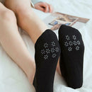 Invisible Boat Sock Anti-slip Shallow Mouth Silicone Woman Socks (Black) A