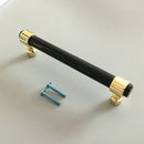 Kitchen Pull Handle Acrylic Cupboard Door Spindle Rod Bar Golden 153mm