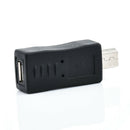 Micro USB Female to Mini USB Male Adapter Charger Converter Transfer Adapter H7