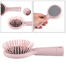 Mini Portable Pocket Comb Travel Massager Hair Brush Anti-Tangle for Women