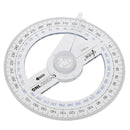 Portable Diameter Of 10cm Plastic 360 Degree Pointer Protractor Ruler