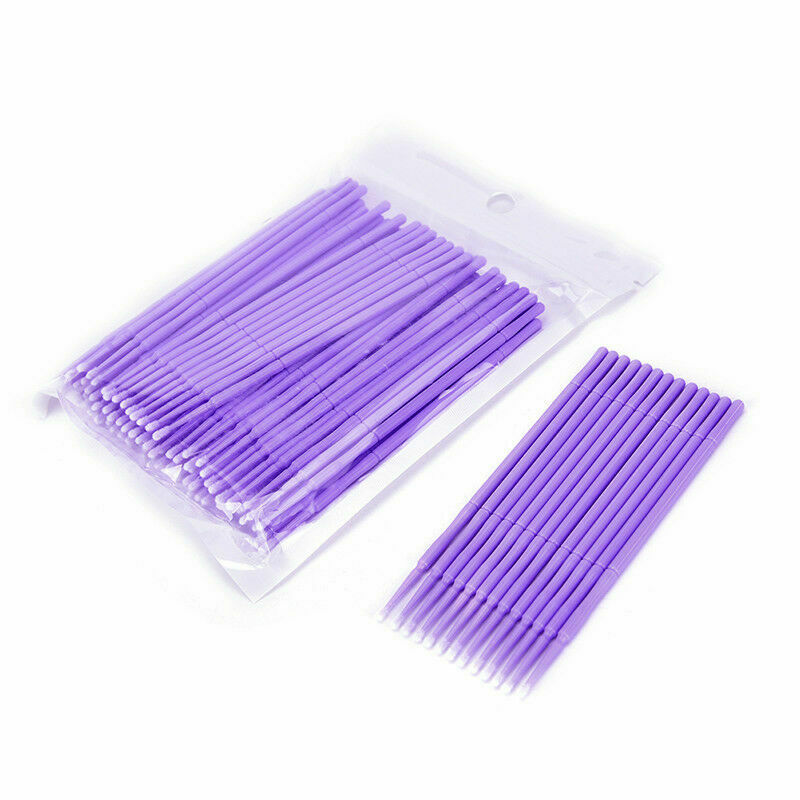 100Pcs Swab Micro Brush Disposable Microbrush Applicators Extensions Pro Ey A8U0
