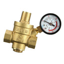 1Pcs Adjustable Brass Water Pressure Reducing Valve Regulator Reducer 1/2''
