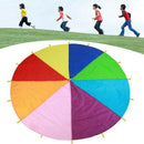 3.6M Durable Children Play Colorful Rainbow Parachute Outdoor Team Game Par