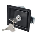 Black Rustproof Toolbox Lock Stainless Door Key Latch Paddle Handle Trailer