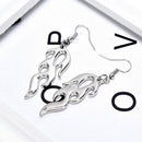 Fashion Punk Hip Hop Flame Dangle Drop Earrings Women Jewelry AccessoriesBX
