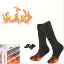 Battery Heated Unisex Electric Heating Long Socks Winter Feet Warmer Thermal OZ