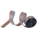 5M 1.27mm 20P Cable Rainbow Flat Line Support Wire Soldered Cable Connector  Gn