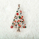 Christmas Tree Rhinestone Brooch Pin Women Costume Accessory(Random Color)