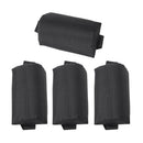 4pcs Headrest Replacement Pillow Cushion for Folding Lounge Chairs Black