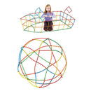 4D Space Puzzle Straw Stitching Splicing Assembly Building Blocks Kids Toys Gift