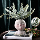 Portrait Face Head Flower Planter Garden Plant Pot Art Cactus Flowerpot