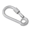 Stainless Steel Safety Carabiner Spring Screwgate for Camping Hammock 6x60mm