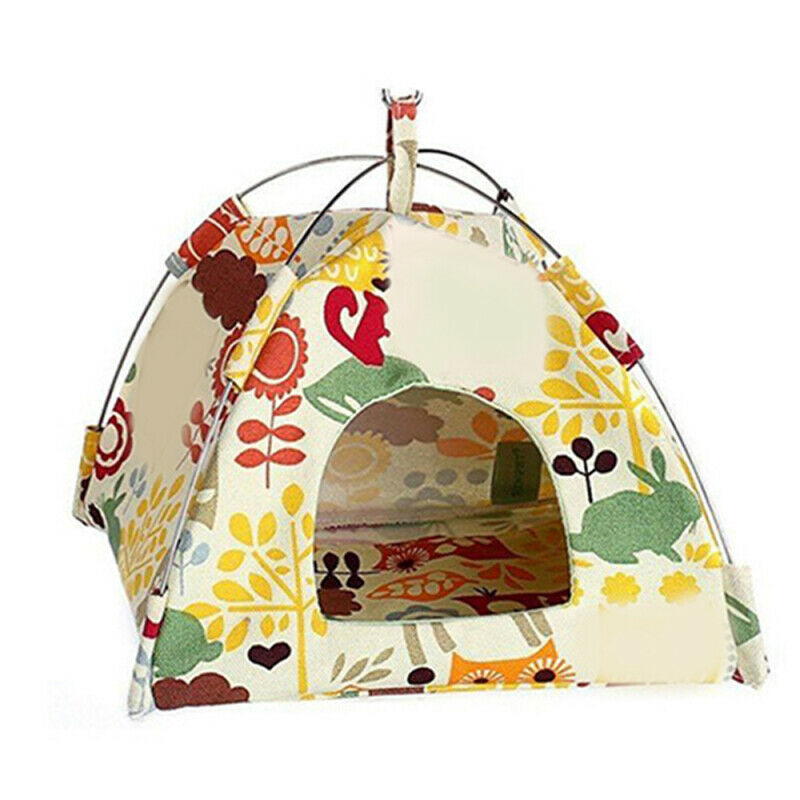 Bird Parrot Canvas Hammock Cage Snuggle Hut Tent Bed Bunk Hang Cave Hou YQF