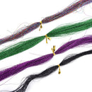 Holographic Tinsel Crystal Flash String Jig Hook Lure Making Fishing MateriB TO