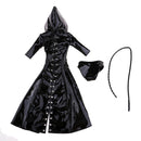 1/6 Scale PU Clothes Hooded Coat Underpants Whip Set for 12" Action Figures