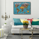 5D DIY Full Drill Diamond Painting Butterfly Map Cross Stitch Embroidery