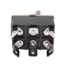 5X(AC 250V/10A 125V/15A DPDT 3 Position ON/OFF/ON 6 Pins Toggle Switch Bla P6U4)