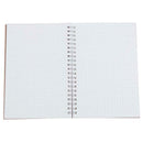 2pcs Retro Spiral Coil Grid Sketchbook Notebook Diary Journal Student Memo