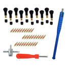 For Car Bike Motorcycle Valve Core TR412 Valve Stem Set with Valve Repair Tools