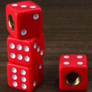 Design Red Dice Tire air Valve Stem Caps for Car Truck Bike ATV Wheel Rims FT