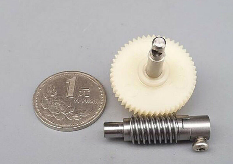 Metal Worm Wheel  Plastic Gear Reducer Reduction Gearset for DIY Accessories JR