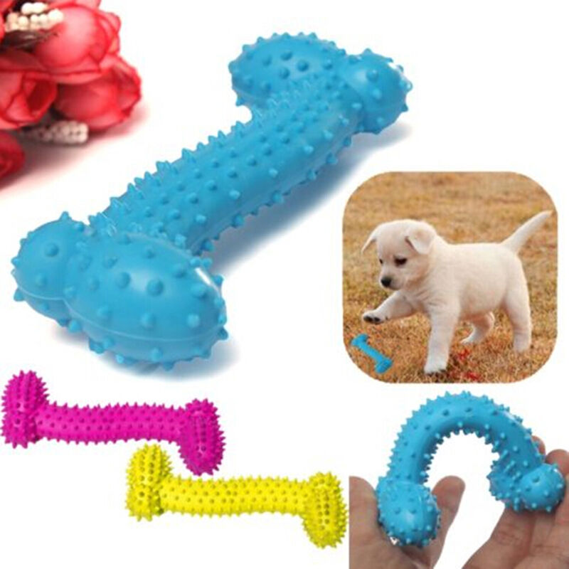 Fine Pet Toys Resistant To Bite Bone Dog Puppy Molars Rubber Ball For Teeth OZ