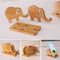 Storage Rack Portable Bracket Cartoon Elephant Stand Desktop Phone Holder Bamboo