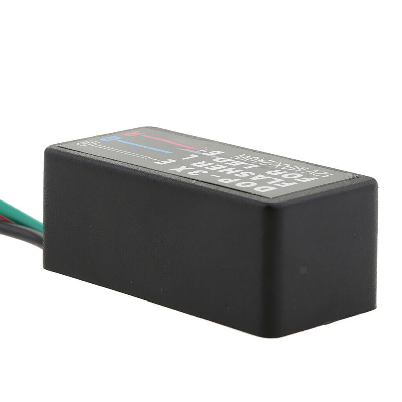 Motorcycle 100A 12V LED Brake Stop Light Strobe Flash Module Controller Box