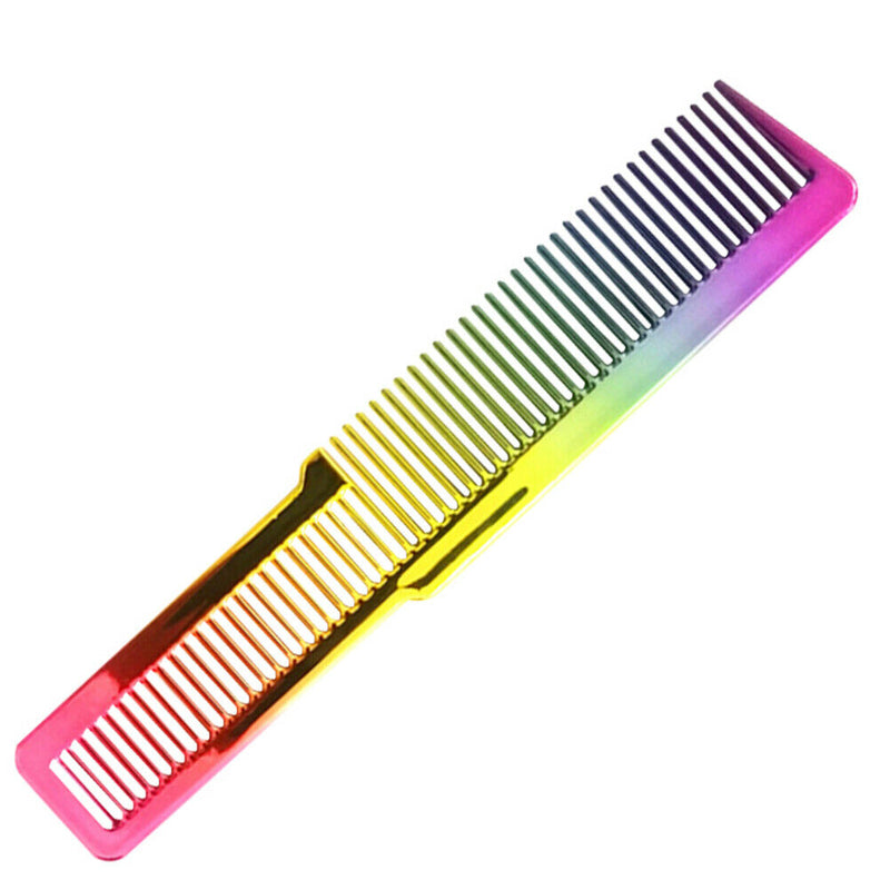 Haircut Hairdresser Comb Colorful Rainbow Comb Hairdressing Styling Tool A