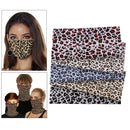 5PCS Leopard Pattern Cotton Fabric Squares Sewing Fabric for Patchwork Craft