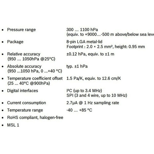.BME280 Atmospheric Pressure Sensor Humidity Temperature Sensor Breakout Arduino