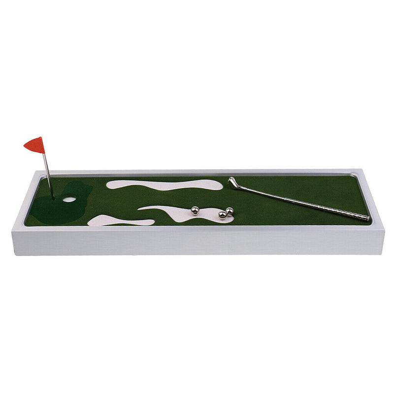 Mini Novelty Table Top Golf Game Board Game Golf Putting Green with Putter Ball