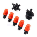 5-Head Cross Micro Sprinkler Garden Irrigation Mist Fog Nozzle Spray Watering
