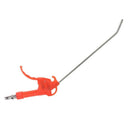 Loaded Spring Trigger Bent Tube Nozzle Red Air Blow Gun Dust Cleaner w/ Adapter