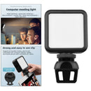 Portable Webcam Video Conference Lighting Kit for Interview Live Streaming