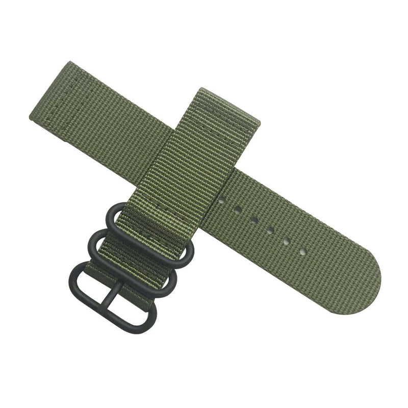 Army Green Nylon Wristwatch Strap Watch Band for Garmin Fenix 3