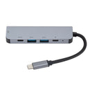 Type-C Hub to MI + Usb + PD 5 in 1 Multi-Function Converter 4K  Hub Hub W3X4