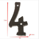 4 &5 Heavy Duty Wrought Iron House Address Number Digits for Door Sign