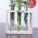 Wall Hanging Flower Vase Bottle in Wood Stand Terrarium Home Party Wedding Decor