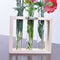 Wall Hanging Flower Vase Bottle in Wood Stand Terrarium Home Party Wedding Decor
