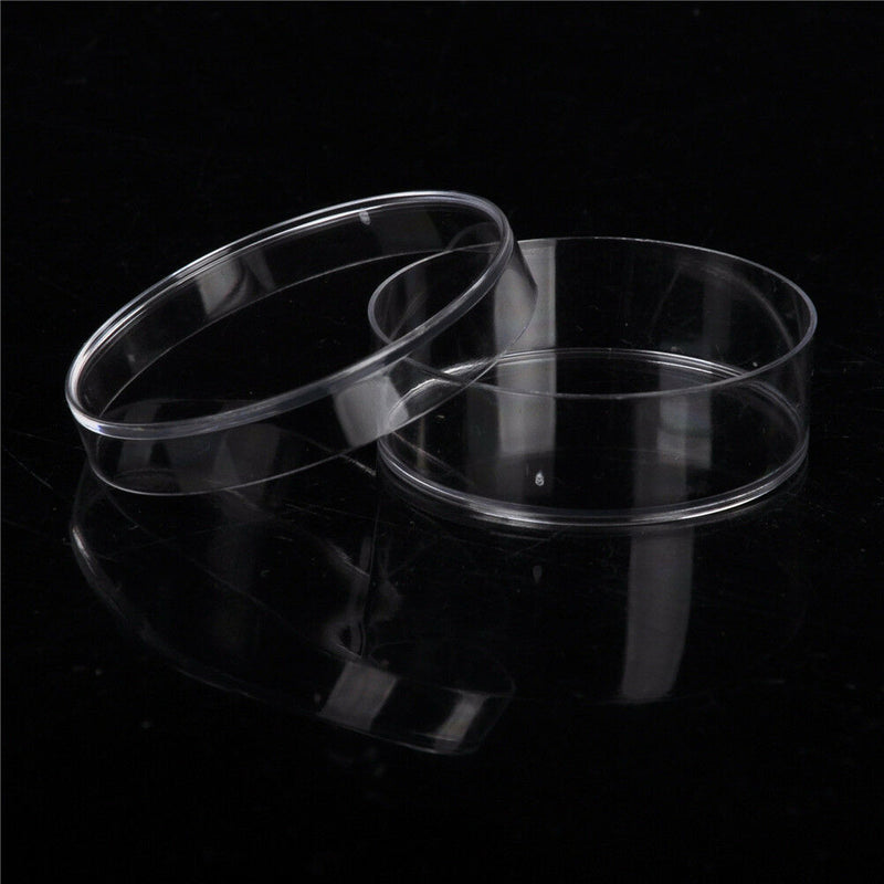 10Pcs Sterile Polystyrene Plastic Petri Dishes Plate With Lids 35x15mm B Ew